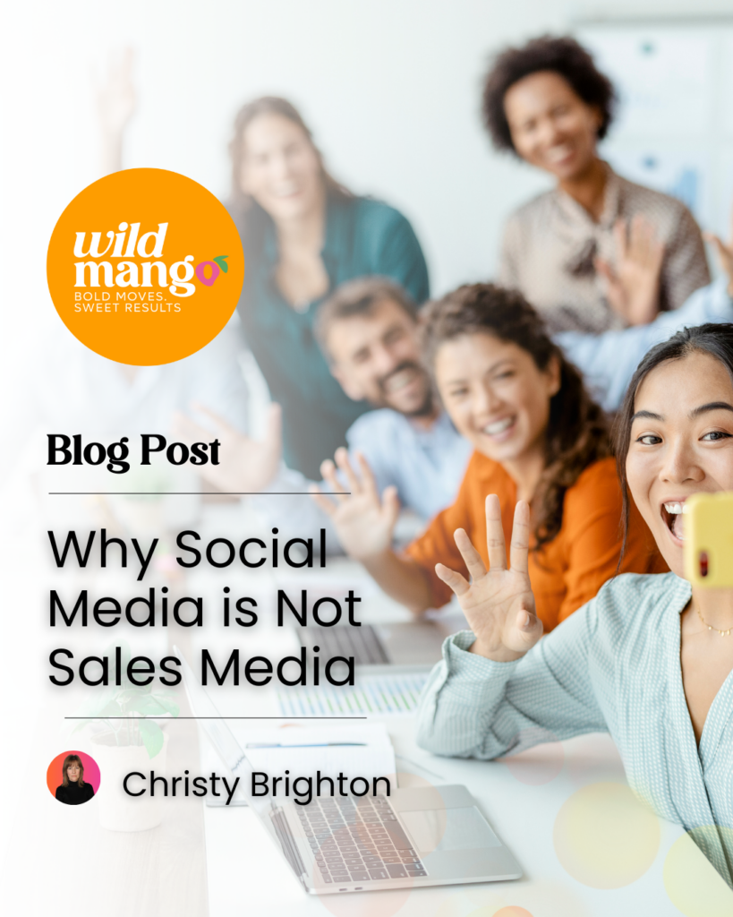Team of people waving at camera | Powerful Reasons Social Media is Not Sales Media | Wild Mango Marketing | BLOG POST