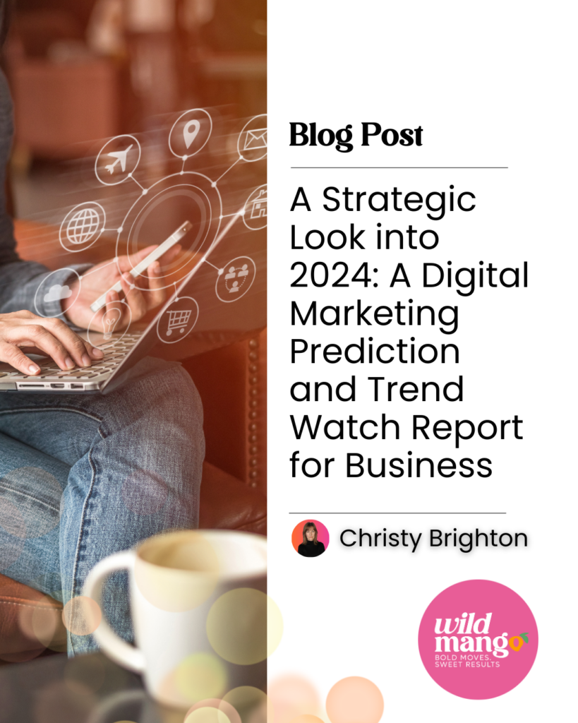 Someone working between smartphone and laptop | Powerful Digital Marketing Predictions for Strategic Businesses in 2024 | Wild Mango Marketing | BLOG POST