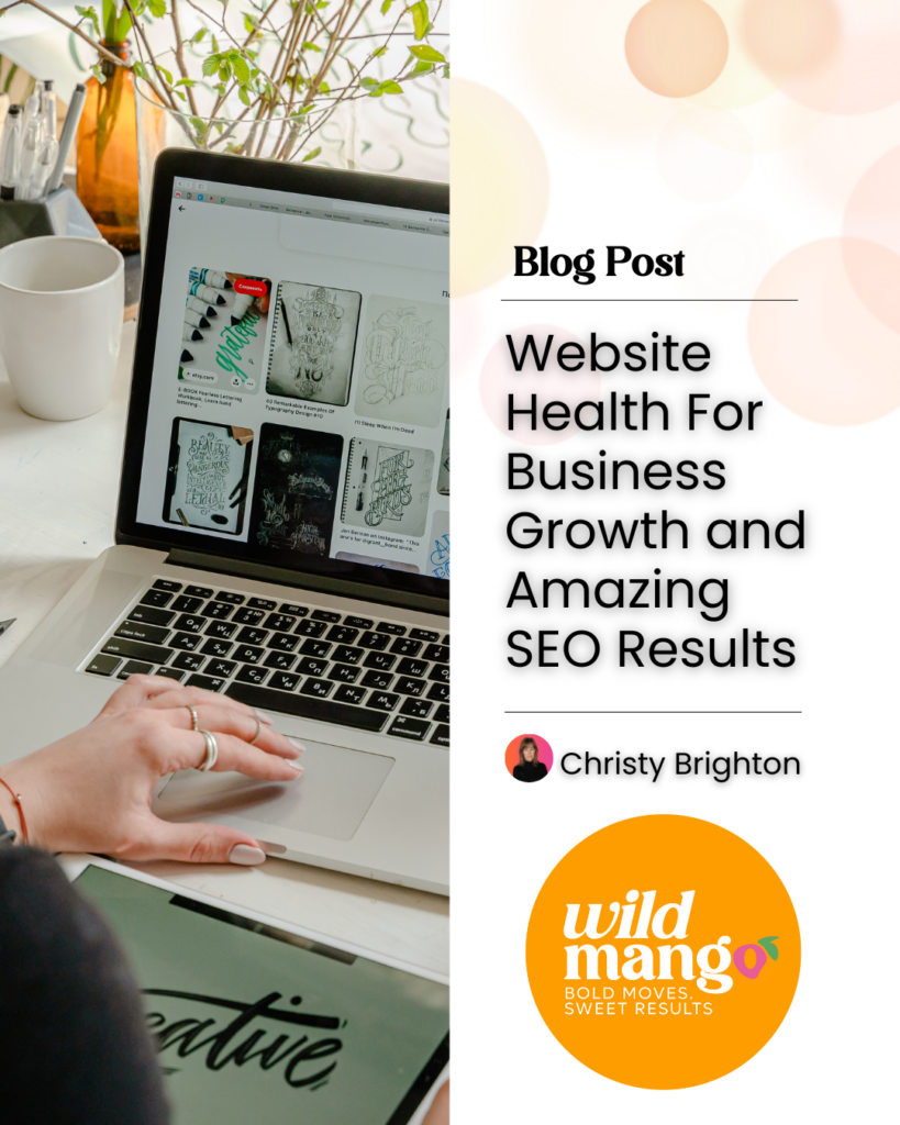 Someone eworking on laptop | Website Health For Business Growth and Amazing SEO Results | Wild Mango Marketing | BLOG POST