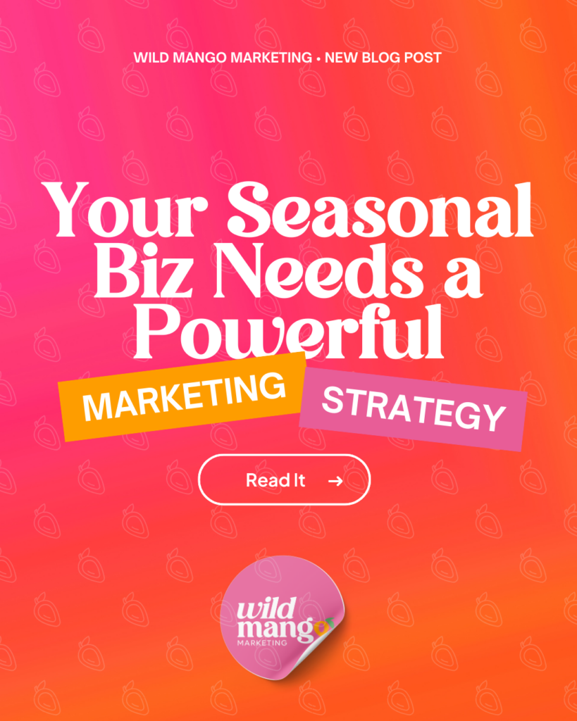 Your Seasonal Biz Needs a Powerful Digital Marketing Strategy | Wild Mango Marketing | BLOG POST