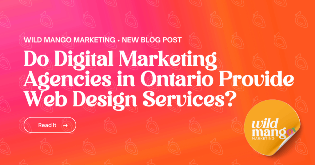 digital marketing agencies ontario web design