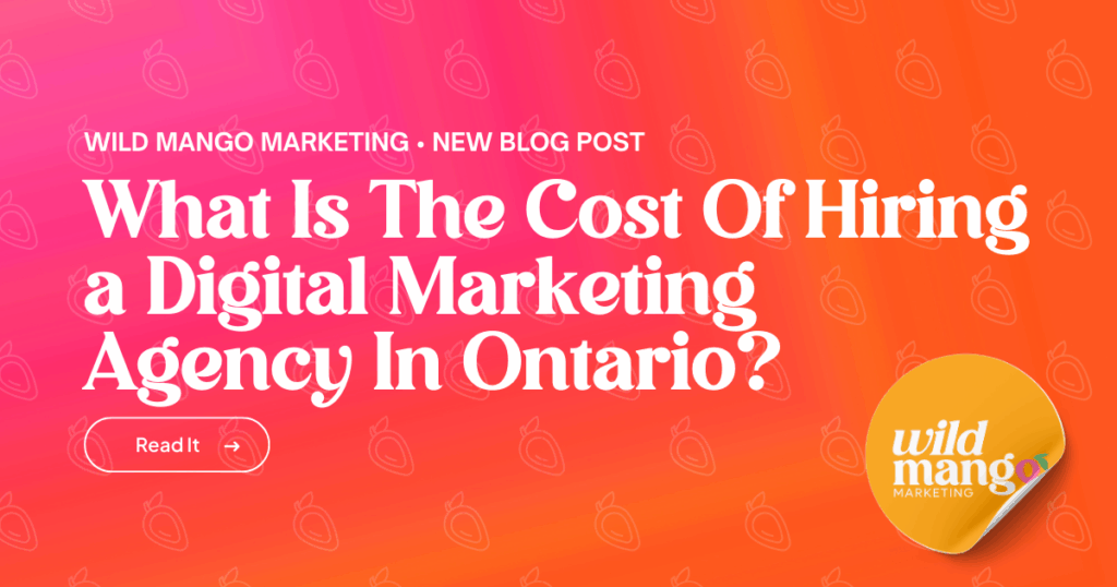 digital marketing agency cost Ontario