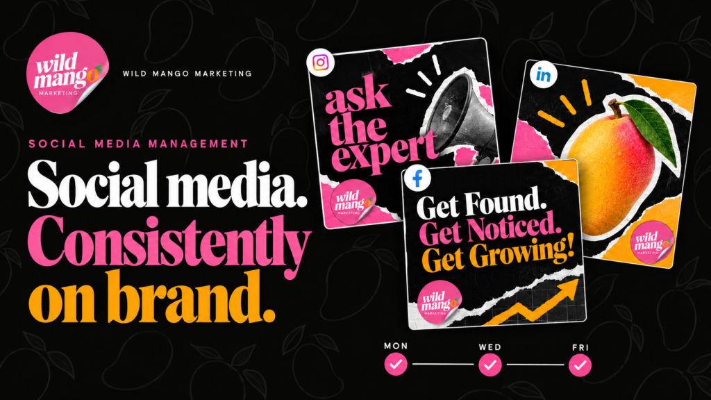Social media management in Orangeville by Wild Mango Marketing.